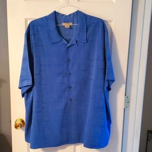 Island Passport 3XL Blue button down shirt